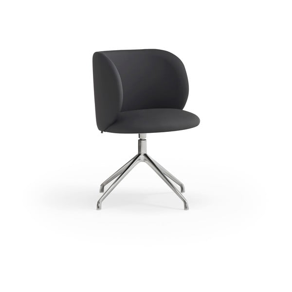 Črn oblazinjen jedilni stol Mogi – Teulat