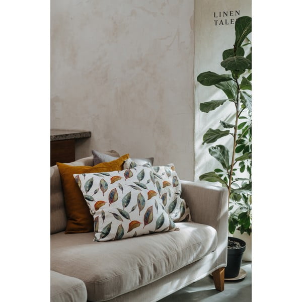 Lanena prevleka za blazino 50x50 cm Golden Fall – Linen Tales-image-1
