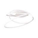 Bela LED stropna svetilka s kovinskim senčnikom Nala – Trio Select