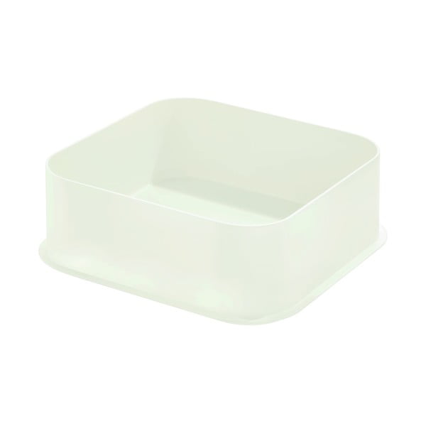 Bela škatla za shranjevanje iDesign Eco, 21,3 x 21,3 cm