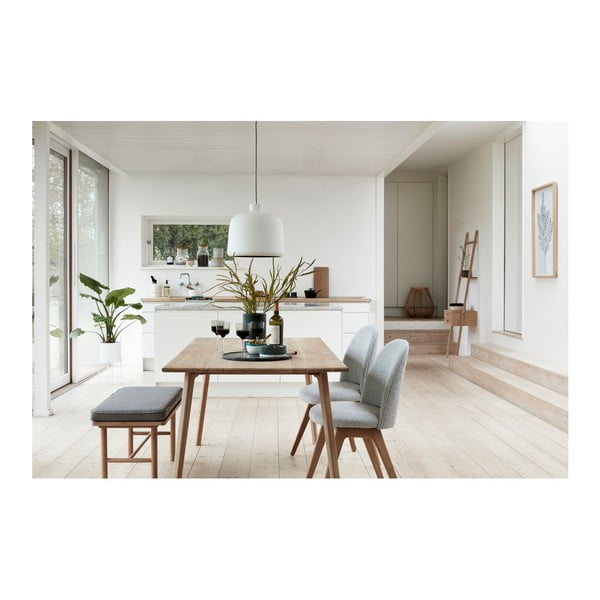 Komplet 2 belih železnih cvetličnih loncev na podstavkih Hübsch Haggo-image-2