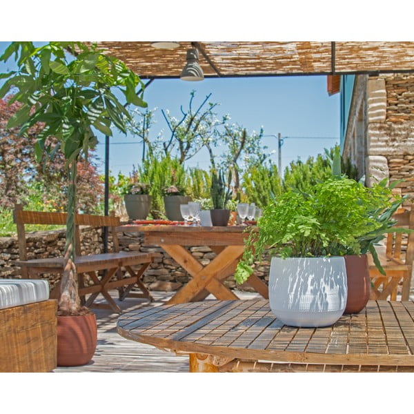 Keramičen ročno poslikan cvetlični lonec ø 16 cm Aura – Artevasi-image-2