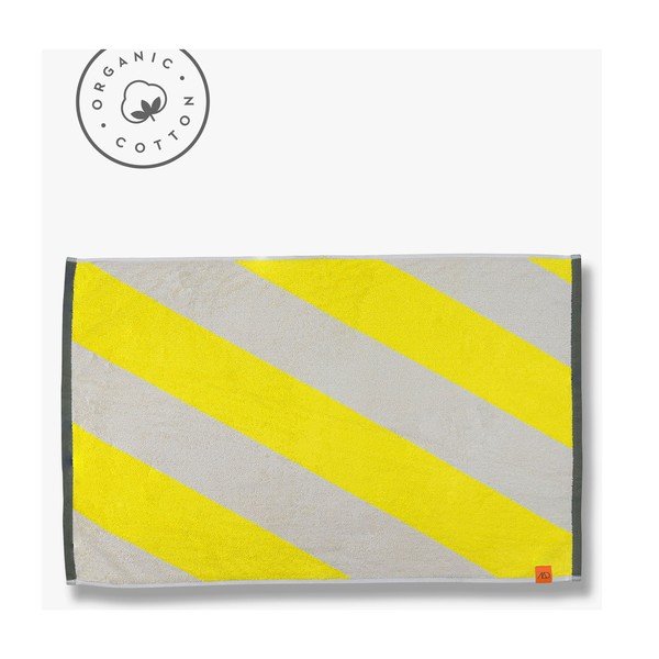 Rumena kopalniška preproga iz organskega bombaža 50x80 cm Diagonal – Mette Ditmer Denmark-image-3