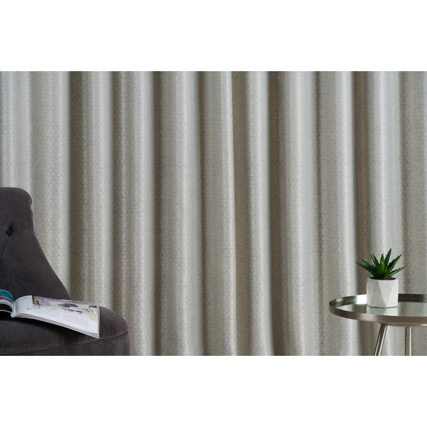Siva zavesa 140x260 cm Agadir – Mendola Fabrics-image-3