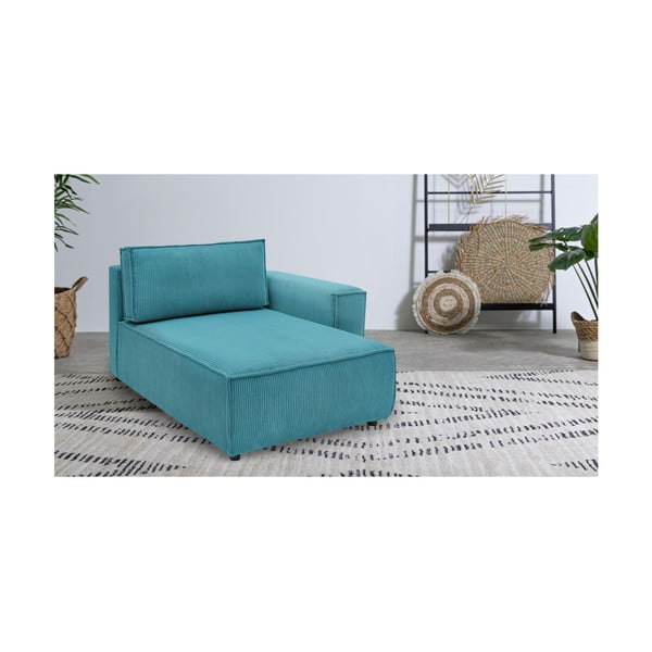 Moder modul za sedežno garnituro iz rebrastega žameta (desni kot) Nihad modular – Bobochic Paris-image-1