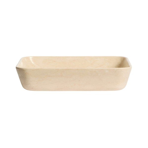 Bež kamnit umivalnik 55x35 cm Darnen – Kave Home