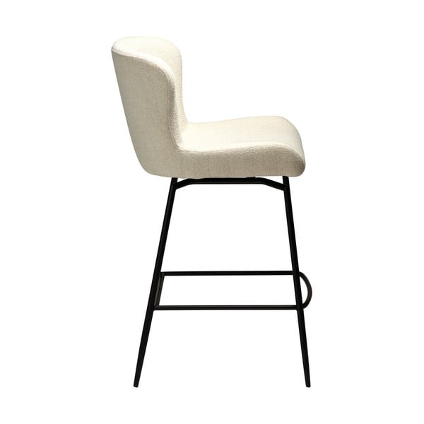 Kremno bel oblazinjen barski stol (višina sedeža 67,5 cm) Glam – DAN-FORM Denmark-image-1