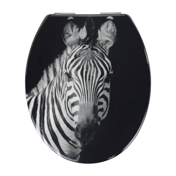 WC deska s počasnim zapiranjem 37,5 x 45 cm Zebra – Allstar