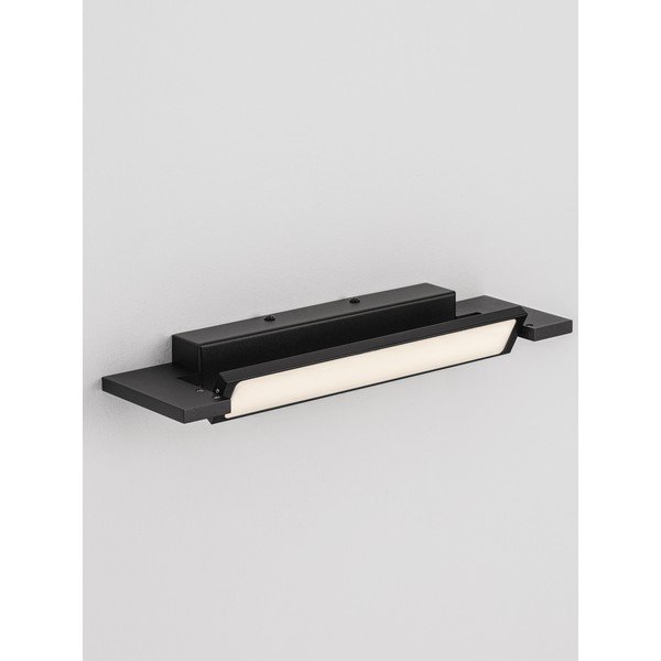Mat črna aluminijasta LED stenska svetilka Livo – Nova Luce-image-2