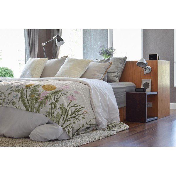 Odeja iz mešanice bombaža Tierra Bella Botanic Herbs, 170 x 240 cm-image-1