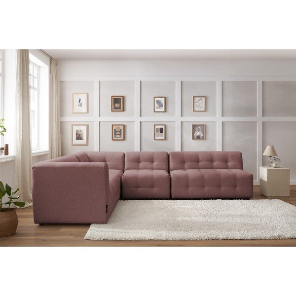 Temno roza kotni kavč (levi kot) Kleber - Bobochic Paris-image-1