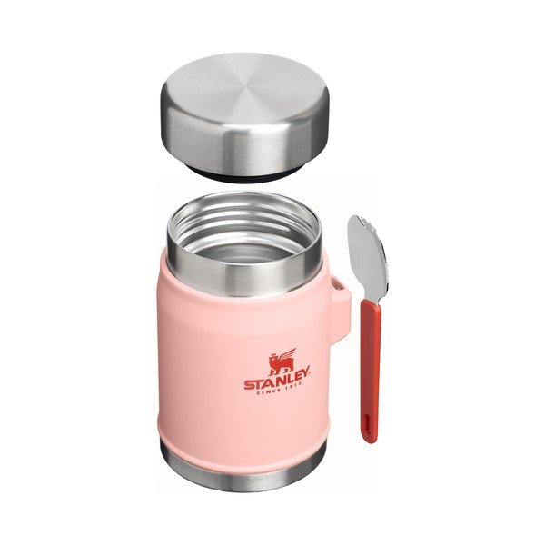 Breskova termovka za hrano iz nerjavečega jekla 400 ml Legendary Food Jar + Spork Peach Rose – Stanley-image-2
