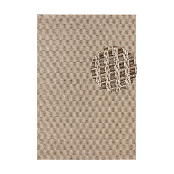 Rjava zunanja preproga Elle Decoration Brave Dreux, 120 x 170 cm