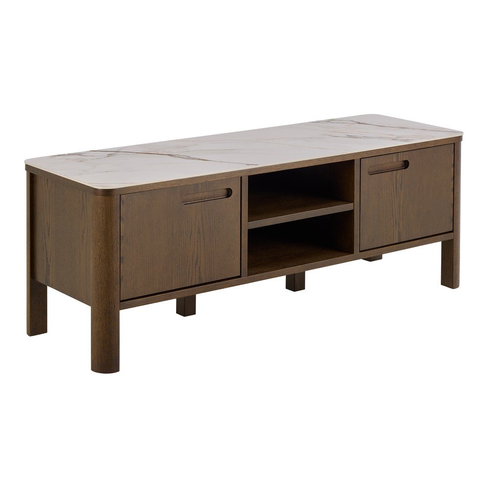 Rjava TV omarica v hrastovem dekorju 120x45x40 cm Southampton