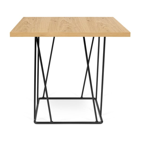 TemaHome Helix kavna mizica s črnimi nogami, 50 x 50 cm