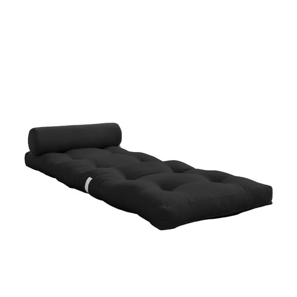 Antracitno siva futonska vzmetnica 70x200 cm Wrap Dark Grey – Karup Design