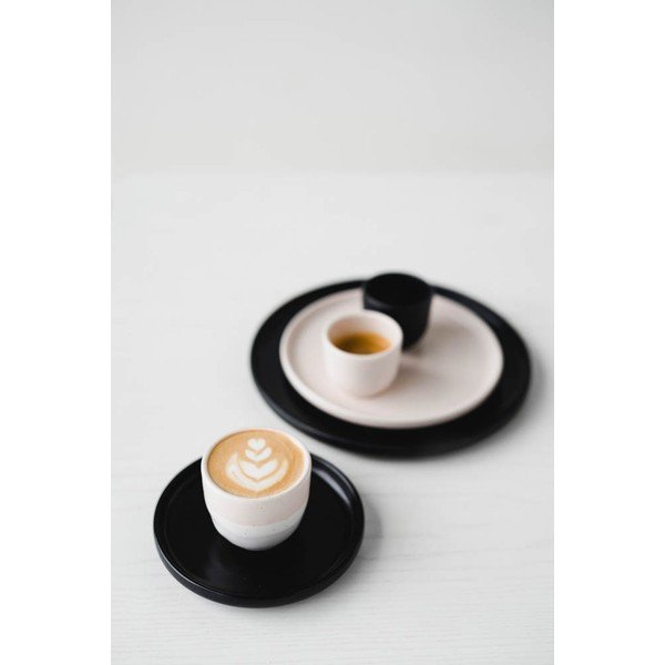 Črni kamnoseški desertni krožnik ÅOOMI Luna, ø 17 cm-image-3