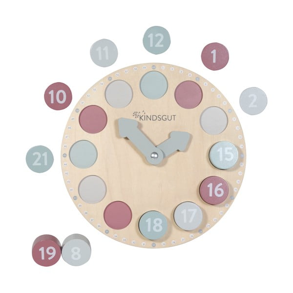 Lesena sestavljanka vtikanka Clock – Kindsgut-image-4