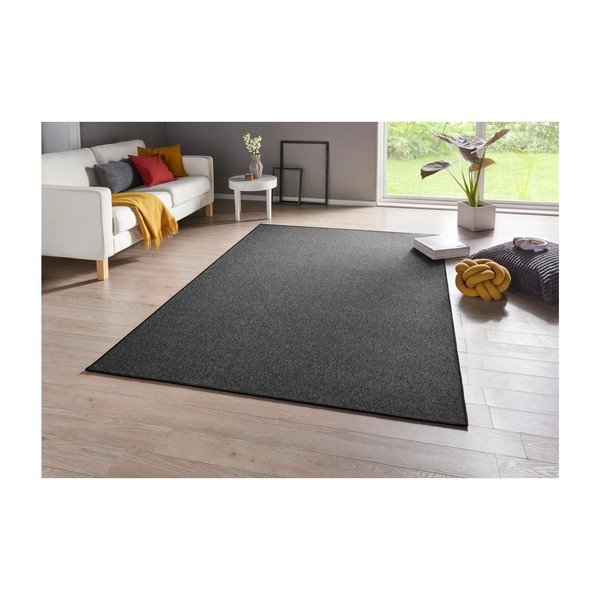 Komplet 3 antracitno sivih preprog BT Carpet Casual-image-4