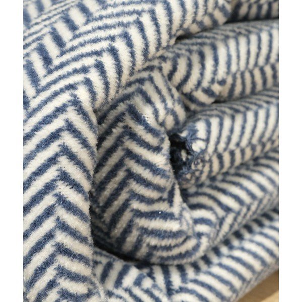 Belo/temno modro pregrinjalo za zakonsko posteljo 200x220 cm Twin – Oyo Concept-image-2