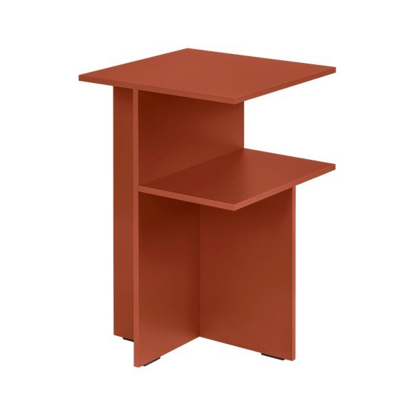 Nočna omarica s policami v barvi terakote Atik – noo.ma-image-4