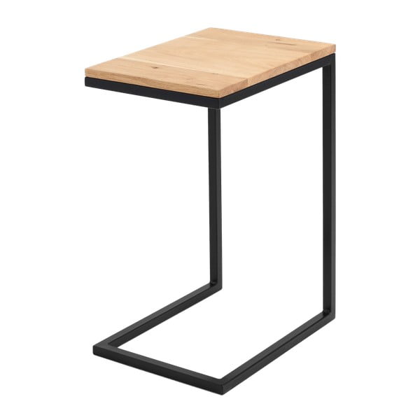 Stranska mizica s črno konstrukcijo CustomForm Lupe