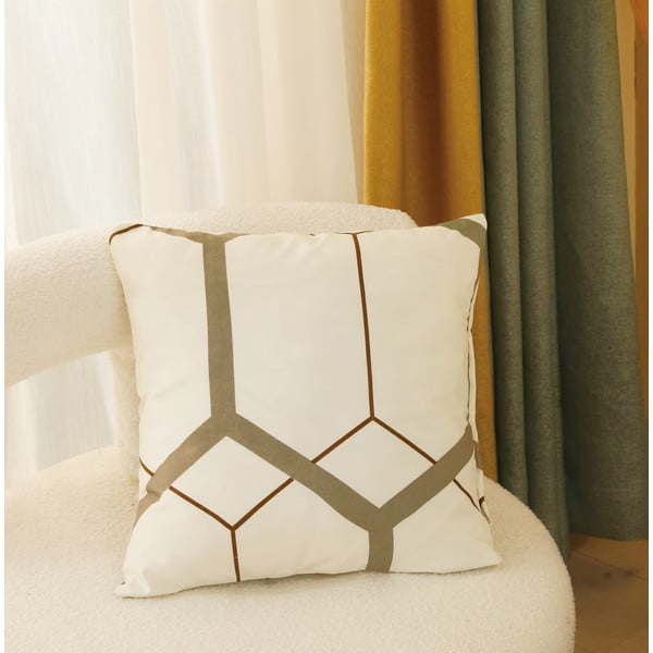 Kremno bela enojna 6-delna posteljnina iz mikrosatena 140x200 cm Carter – My House-image-3