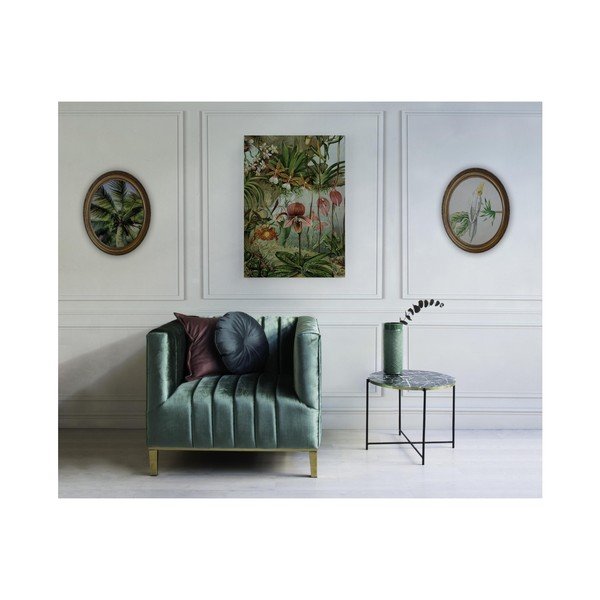 Ovalna stenska slika Velvet Atelier Palm Tree-image-1
