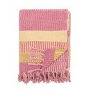 Rumeno-rožnata odeja iz recikliranega bombaža 130x160 cm Isnel – Bloomingville
