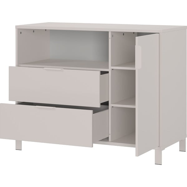 Kremno bela otroška komoda 115x92x54 cm Alkmaar – Germania-image-3