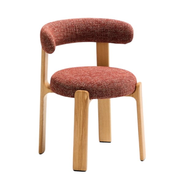 Jedilni stol iz masivnega jesena v barvi terakote Granite – Kave Home