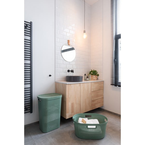 Zelen koš za perilo Curver Infinity Hamper, 40 l-image-2