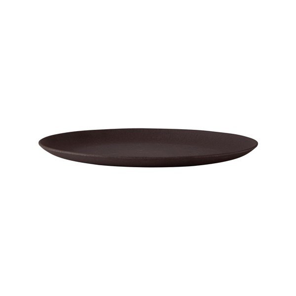 Črni bambusov servirni pladenj Villa Collection, ⌀ 22,5 cm