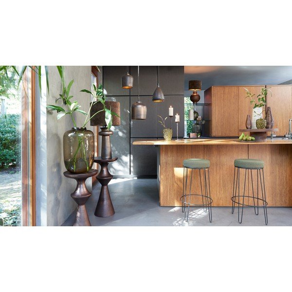 Viseča svetilka v bronasti barvi s keramičnim senčilom ø 22,5 cm Dena – Light & Living-image-2