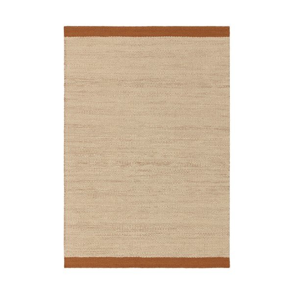 Kremno bela/v barvi terakote ročno tkana volnena preproga 120x170 cm Lima Rust – Asiatic Carpets