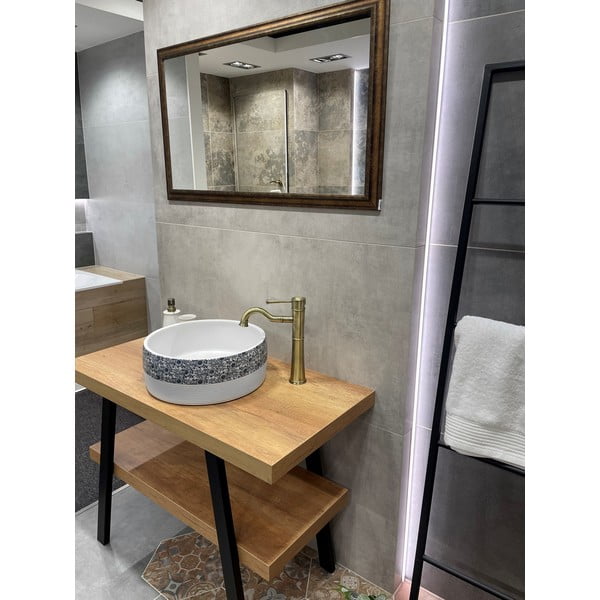 Bel keramičen okrogel umivalnik ø 41 cm Priori – Sapho-image-2