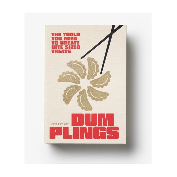 Bež komplet jedilnih paličic iz nerjavečega jekla za 4 osebe The Essentials - Dumpling Tools – Printworks