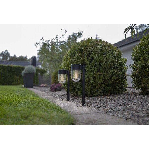 Komplet 2 zunanjih solarnih LED svetilk Star Trading Cupolai, višina 30 cm-image-2