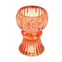 Nizek oranžni stekleni svečnik - Rex London