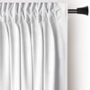 Bela žametna zavesa za delno zatemnitev 140x270 cm Pleat – Restilo