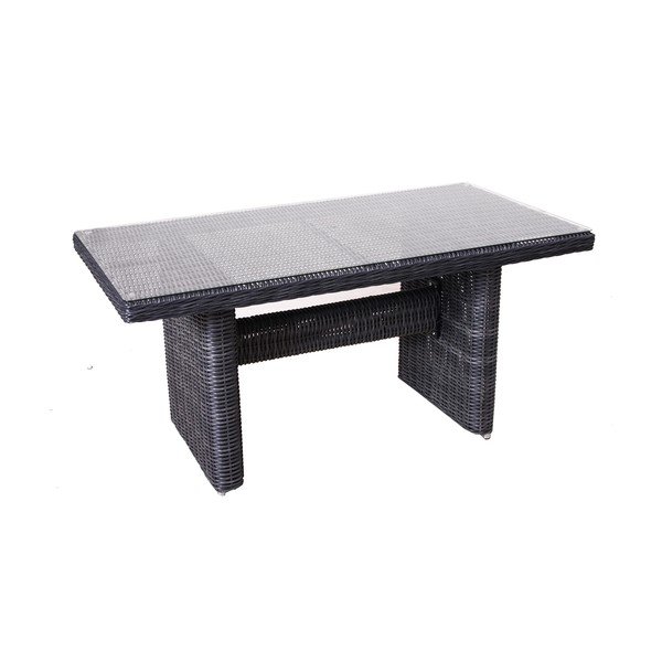 Siva vrtna garnitura iz umetnega ratana za 9 oseb Montreal - Rojaplast-image-1