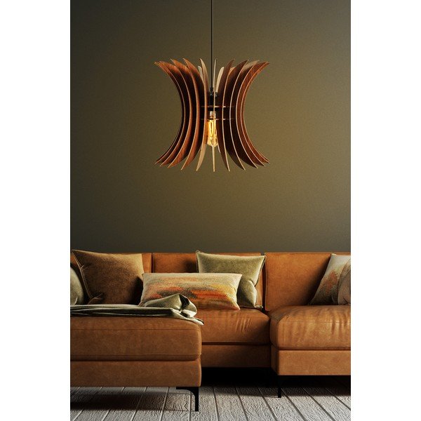 Viseča svetilka v naravni barvi ø 35 cm – Opviq lights-image-1