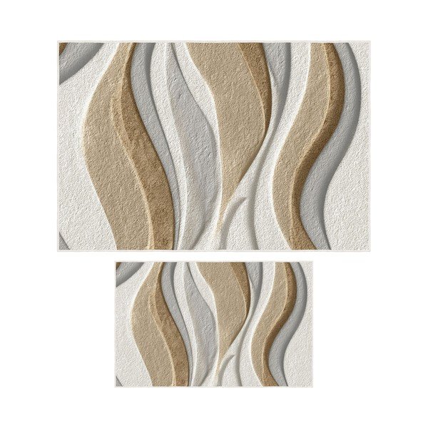 Bež kopalniške preproge v kompletu 2 ks 60x100 cm – Foutastic