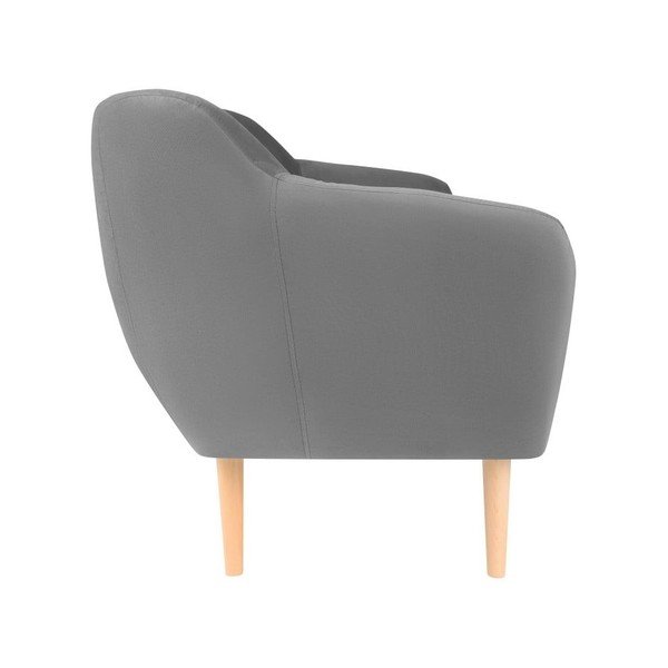 Siva žametna zofa Mazzini Sofas Sardaigne, 188 cm-image-4