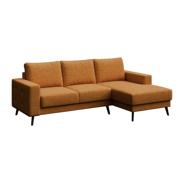 Oranžna kotna sedežna garnitura (desni kot) Fynn – Ghado-image-2