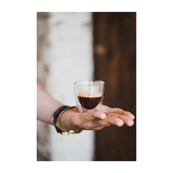 Steklene skodelice za espresso z dvojno steno v kompletu 2 ks 80 ml Amo – Vialli Design-image-2