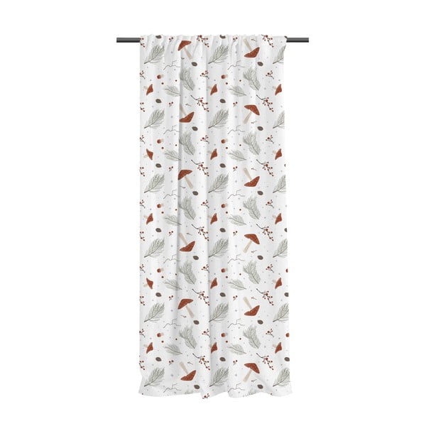 Bela zavesa iz bombažnega satena 110x250 cm Toadstools – Butter Kings
