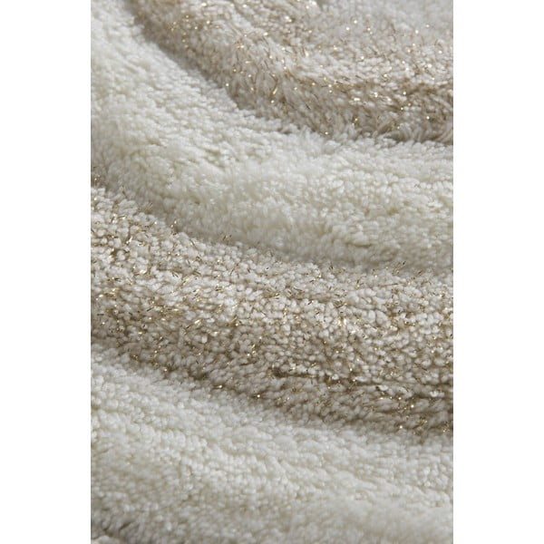 Kremasto bela kopalniška preproga 90x90 cm - Foutastic-image-4