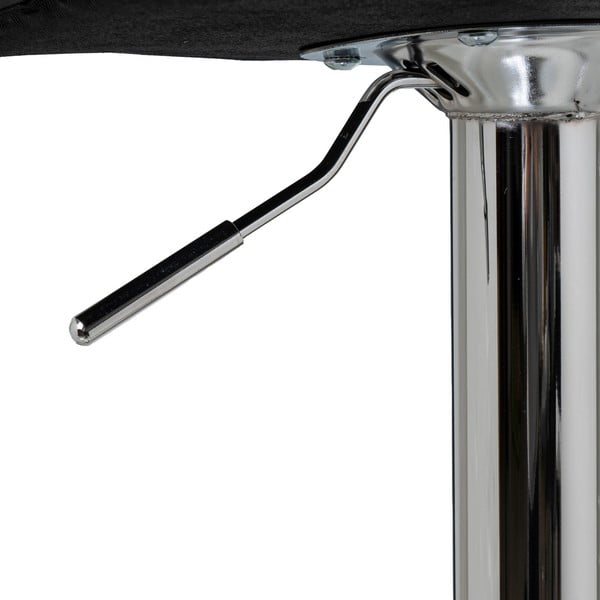 Črni barski stoli z nastavljivo višino iz umetnega usnja v kompletu 2 ks (višina sedeža 93 cm) – Casa Selección-image-4