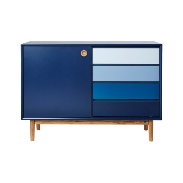 Temno modra komoda Tom Tailor Color Box, 114 x 80 cm